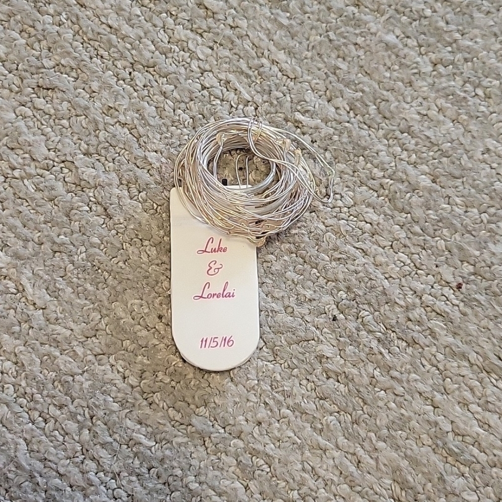 Silver Wire with Custom Tag